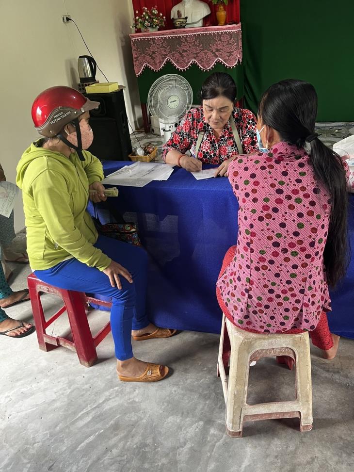 Chi hội Phó Chi hội Phụ nữ ấp Bình Thạnh 3 - tổ Trưởng tổ tiết kiệm và vay vốn - năng nổ, nhiệt huyết tham gia tích cực công tác hội và các phong trào tại địa phương